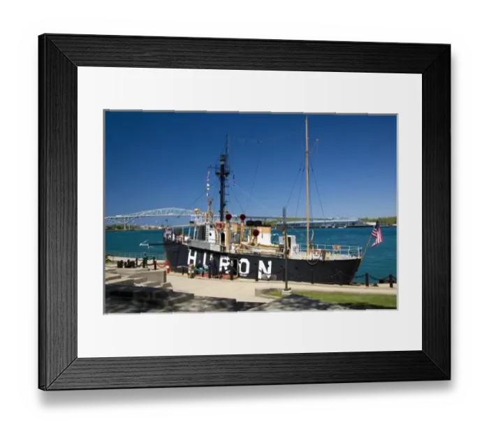 Framed Print : The Huron Lightship Museum at Pine Grove Park in Port Huron, Michigan Framed Print : The Huron Lightship Museum at Pine Grove Park in Port Huron, Michigan