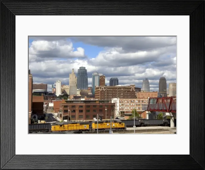Framed Print : View of downtown from Union Station at Kansas City, Missouri Framed Print : View of downtown from Union Station at Kansas City, Missouri