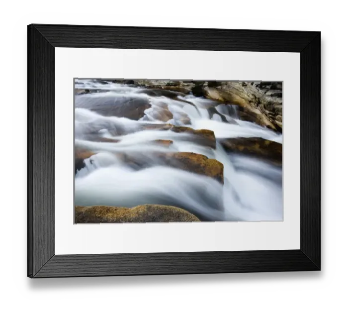 Framed Print : The cascades at Lower Falls on the Ammonoosuc River in New Hampshires White Framed Print : The cascades at Lower Falls on the Ammonoosuc River in New Hampshires White