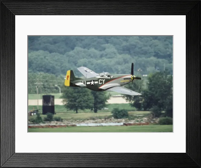 Framed Print : North American P-51 D Mustang, Gunfighter near Holman Field, St. Paul Framed Print : North American P-51 D Mustang, Gunfighter near Holman Field, St. Paul