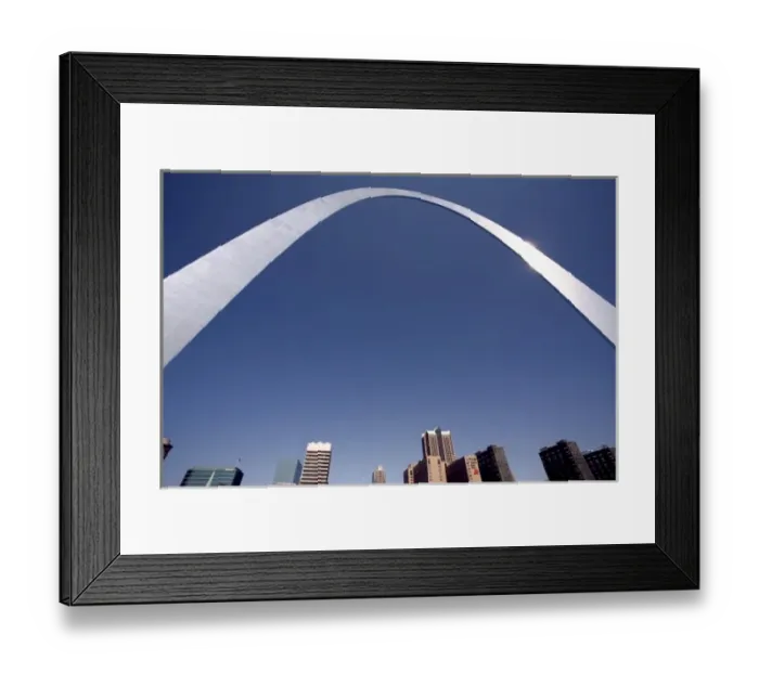 Framed Print : USA, Missouri, St. Louis. The skyline of St. Louis is visible beneath the Gateway Arch Framed Print : USA, Missouri, St. Louis. The skyline of St. Louis is visible beneath the Gateway Arch
