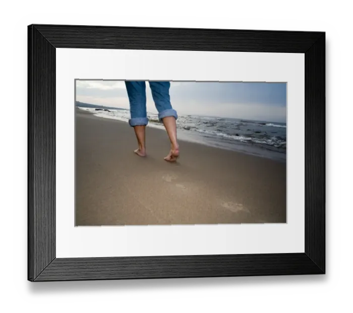 Framed Print : Walking along the Lake Superior shoreline near Silver City Michigan at sunset (MR) Framed Print : Walking along the Lake Superior shoreline near Silver City Michigan at sunset (MR)