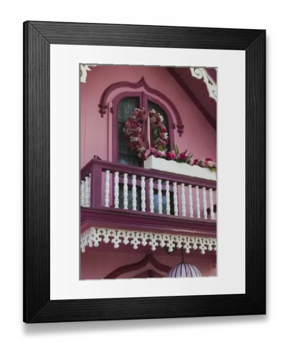 Framed Print : USA, MASSACHUSETTS, Marthas Vineyard: Oak Bluffs, Camp Meeting Grounds / Gingerbread Framed Print : USA, MASSACHUSETTS, Marthas Vineyard: Oak Bluffs, Camp Meeting Grounds / Gingerbread
