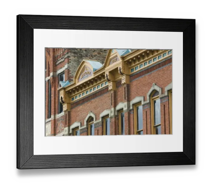 Framed Print : USA, Michigan, Bay City: Madonnas Home Town, Old Town Historic Buildings