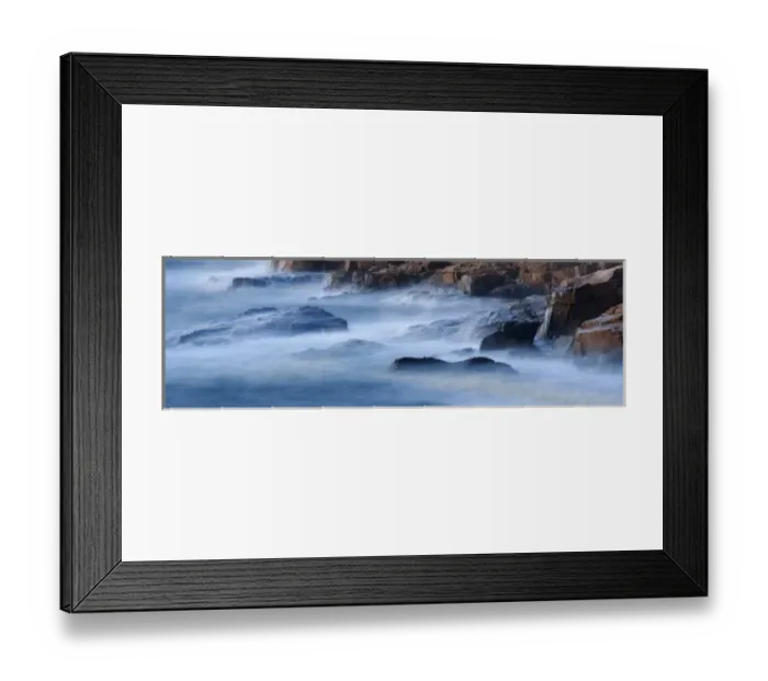Framed Print : Long exposure of waves against Otter Cliffs, Acadia National Park, Maine Framed Print : Long exposure of waves against Otter Cliffs, Acadia National Park, Maine