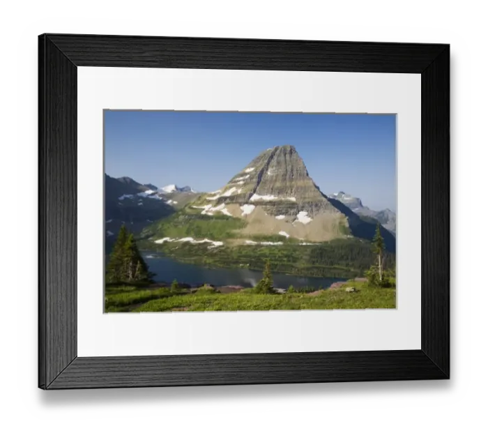 Framed Print : USA, Montana, Glacier National Park, Logan Pass, Hidden Lake and Bearhat Mountain Framed Print : USA, Montana, Glacier National Park, Logan Pass, Hidden Lake and Bearhat Mountain