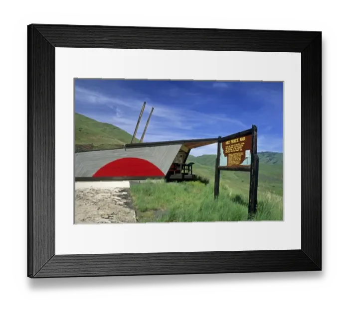 Framed Print : Nez Perce National Historical Park at White bird, Idaho