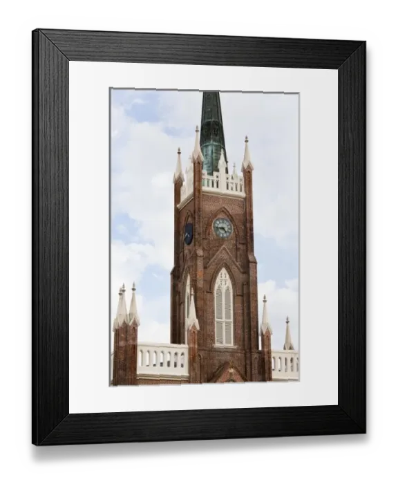 Framed Print : USA, Mississippi, Natchez. St. Mary Basilica, exterior