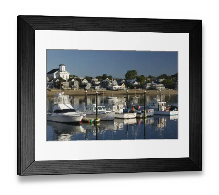 Framed Print : USA, MASSACHUSETTS, Cape Cod: Provincetown, Waterfront / Morning Framed Print : USA, MASSACHUSETTS, Cape Cod: Provincetown, Waterfront / Morning