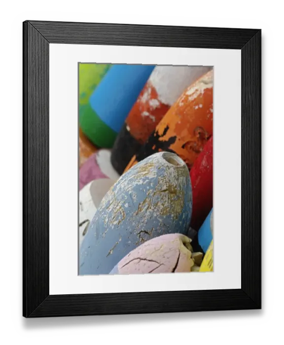 Framed Print : Buoy close-up, Rockport, Massachusetts