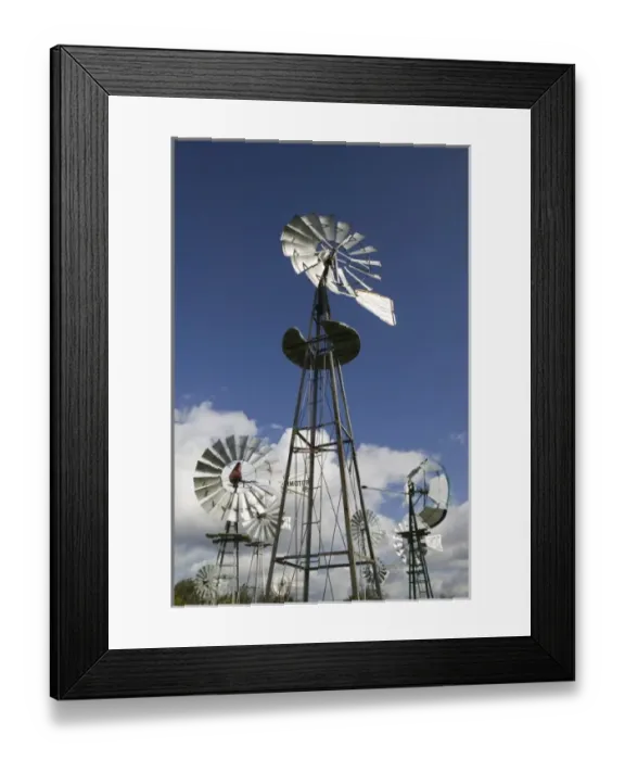Framed Print : USA, Indiana, Kendallville: Mid, America Windmill MuseumEarly American Windmills Framed Print : USA, Indiana, Kendallville: Mid, America Windmill MuseumEarly American Windmills