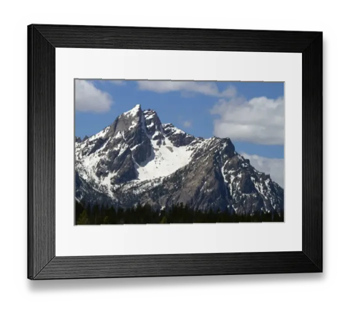 Framed Print : McGowan Peak in the Sawtooth Mountain Range near Stanley, Idaho, USA Framed Print : McGowan Peak in the Sawtooth Mountain Range near Stanley, Idaho, USA