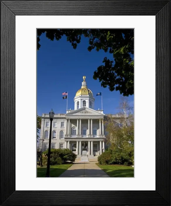 Framed Print : The New Hampshire State House is the state capitol building located in Concord, New Hampshire, USA Framed Print : The New Hampshire State House is the state capitol building located in Concord, New Hampshire, USA