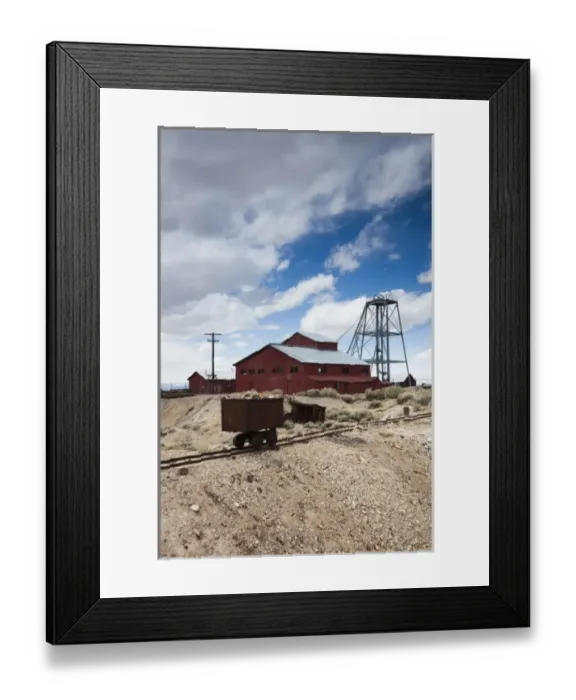 Framed Print : USA, Nevada, Great Basin, Tonopah, Tonopah Historic Mining Park Framed Print : USA, Nevada, Great Basin, Tonopah, Tonopah Historic Mining Park