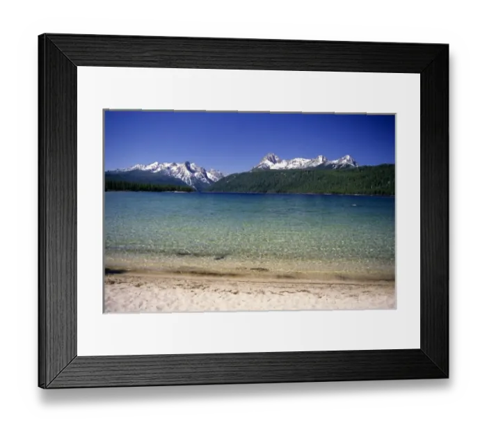 Framed Print : Redfish Lake and the Sawtooth Mountains in Stanley, Idaho Framed Print : Redfish Lake and the Sawtooth Mountains in Stanley, Idaho