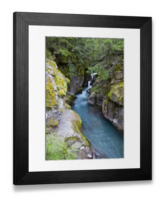 Framed Print : USA, Montana, Glacier National Park, Avalanche Creek Framed Print : USA, Montana, Glacier National Park, Avalanche Creek