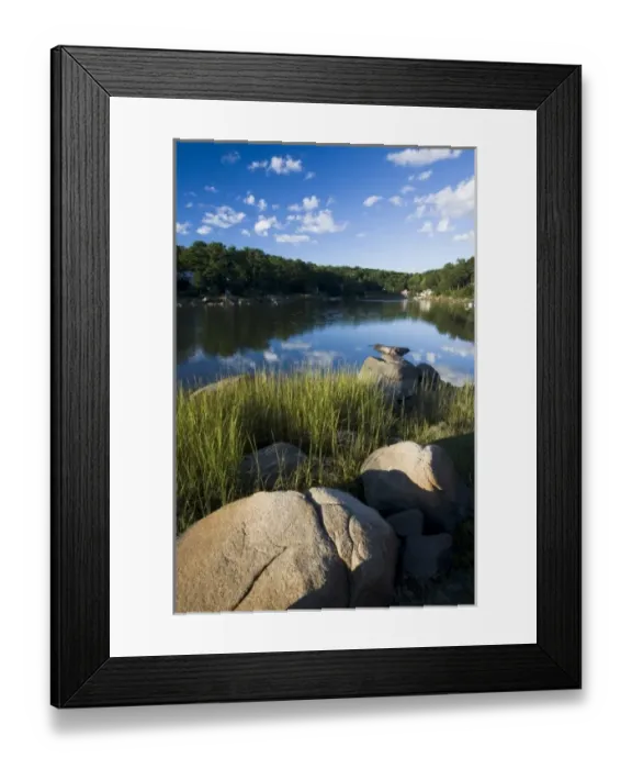 Framed Print : Goose Cove in Gloucester, Massachusetts