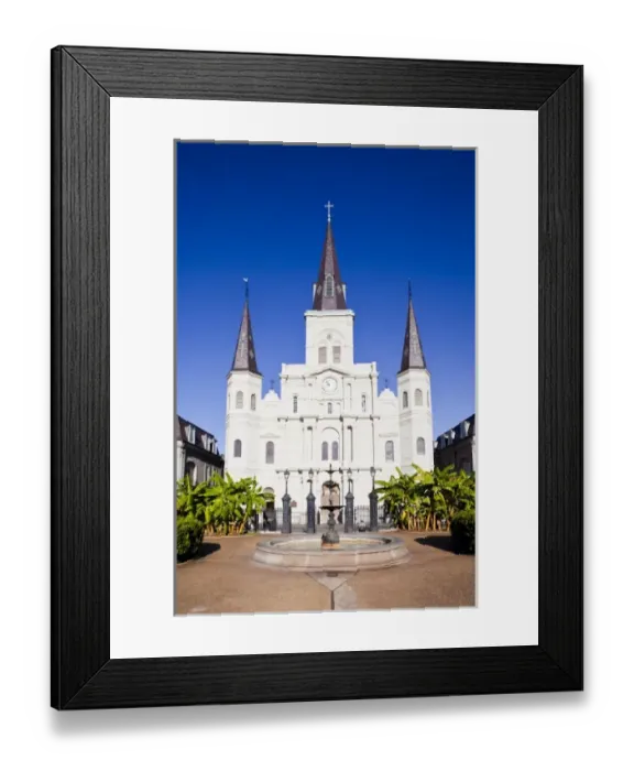 Framed Print : USA, Louisiana, New Orleans. French Quarter, Jackson Square, St. Louis Cathedral Framed Print : USA, Louisiana, New Orleans. French Quarter, Jackson Square, St. Louis Cathedral