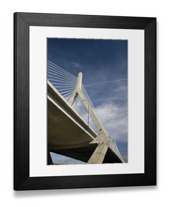 Framed Print : USA, Massachusetts, Boston. The Zakim Bridge Framed Print : USA, Massachusetts, Boston. The Zakim Bridge