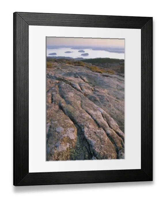 Framed Print : Sunrise view from atop Cadillac Mtn. The highest peak on the eastern US coast, Acadia Framed Print : Sunrise view from atop Cadillac Mtn. The highest peak on the eastern US coast, Acadia
