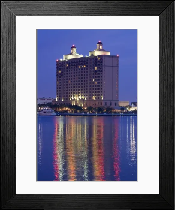 Framed Print : USA, Georgia, Savannah, Building along the Savannah Harbor Framed Print : USA, Georgia, Savannah, Building along the Savannah Harbor