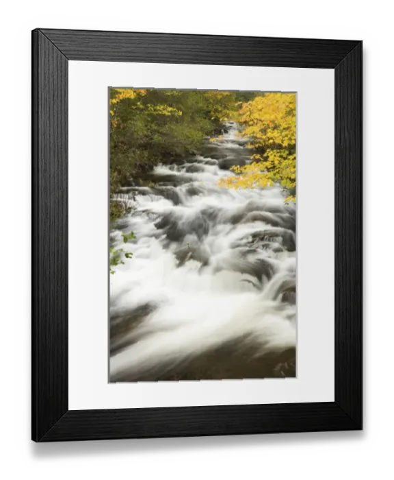 Framed Print : Duck Brook in fall in Maines Acadia National Park