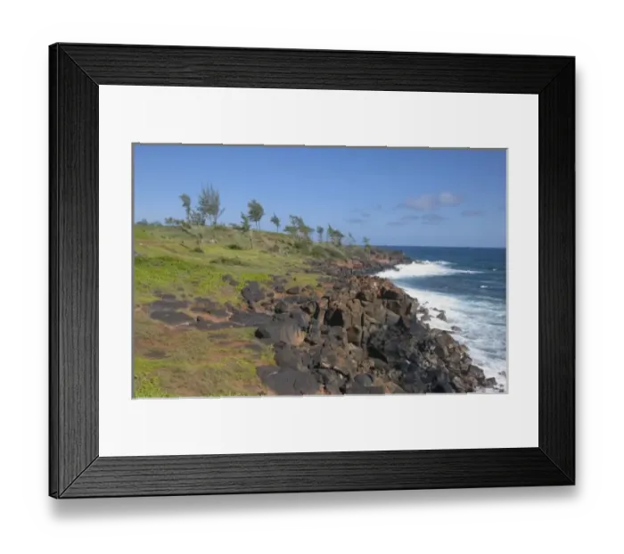 Framed Print : USA, Hawaii, Kauai, near Kapaa, northwest coast