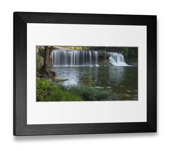 Framed Print : USA, Indiana, Cataract Falls  /  Cagels Mill State Park