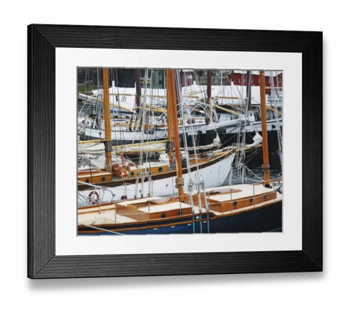 Framed Print : USA, Maine, Camden. Sailboats in harbor Framed Print : USA, Maine, Camden. Sailboats in harbor
