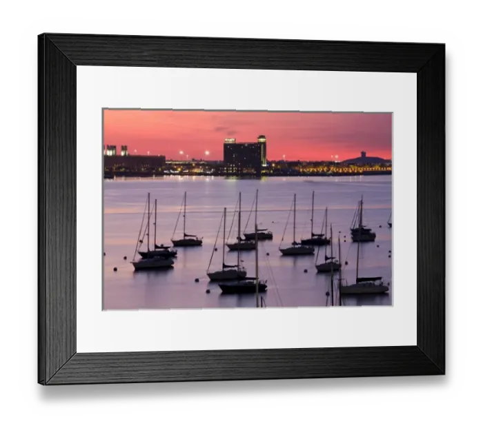 Framed Print : USA, Massachusetts, Boston. Boston Haror and Logan Airport, dawn Framed Print : USA, Massachusetts, Boston. Boston Haror and Logan Airport, dawn
