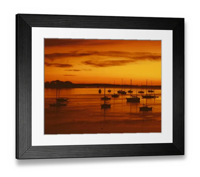 Framed Print : USA, Maine, Camden. Sailboats silhouetted at sunrise in harbor Framed Print : USA, Maine, Camden. Sailboats silhouetted at sunrise in harbor