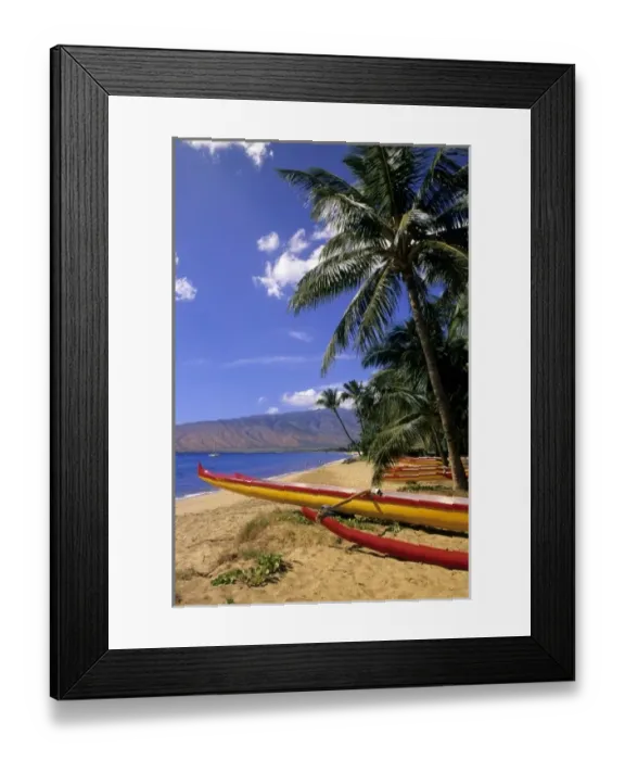 Framed Print : Kihei beach, Maui, Hawaii, USA Framed Print : Kihei beach, Maui, Hawaii, USA
