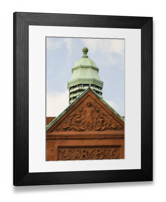Framed Print : USA; Georgia; Savannah. The Cotton Exchange building in the historic district Framed Print : USA; Georgia; Savannah. The Cotton Exchange building in the historic district