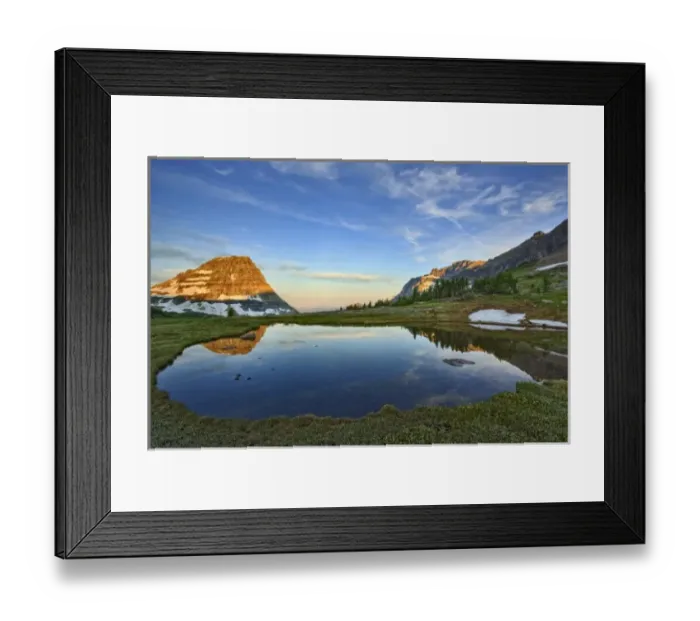 Framed Print : Sunrise from Logan Pass, Glacier National Park, Montana
