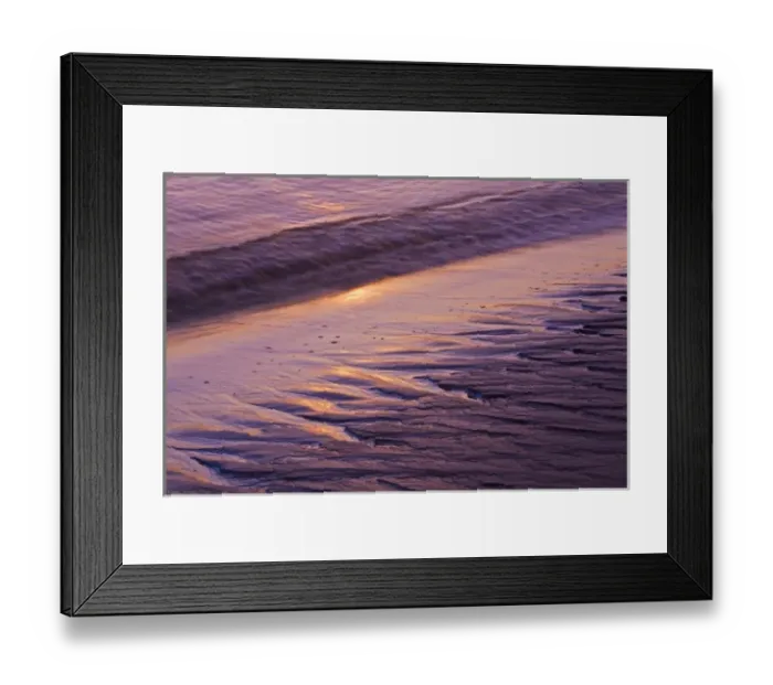 Framed Print : USA, Maine, Phippsburg. Sand patterns at sunrise on Popham Beach Framed Print : USA, Maine, Phippsburg. Sand patterns at sunrise on Popham Beach