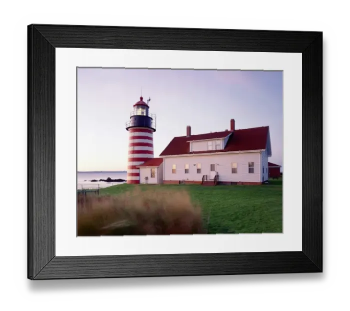 Framed Print : USA, Maine, Lubec, West Quoddy Head Lighthouse Framed Print : USA, Maine, Lubec, West Quoddy Head Lighthouse