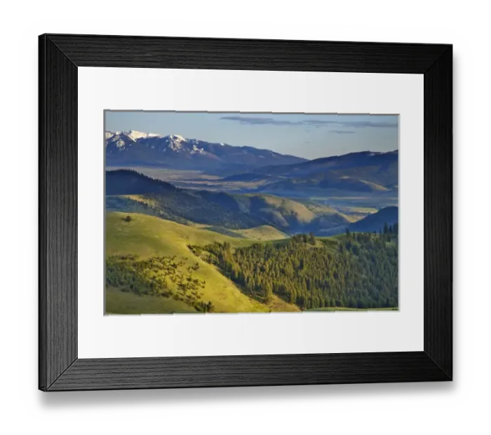 Framed Print : Looking down to Ravalli Montana from atop the Natonal Bison Range near Moiese, Montana Framed Print : Looking down to Ravalli Montana from atop the Natonal Bison Range near Moiese, Montana