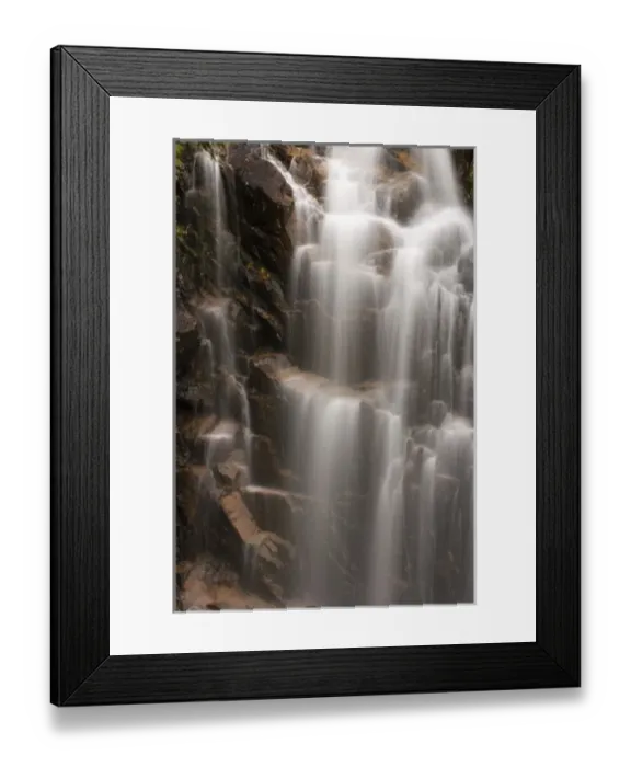 Framed Print : A waterfall along Hadlock Brook as seen from Waterfall Bridge in Maines Acadia National Park Framed Print : A waterfall along Hadlock Brook as seen from Waterfall Bridge in Maines Acadia National Park