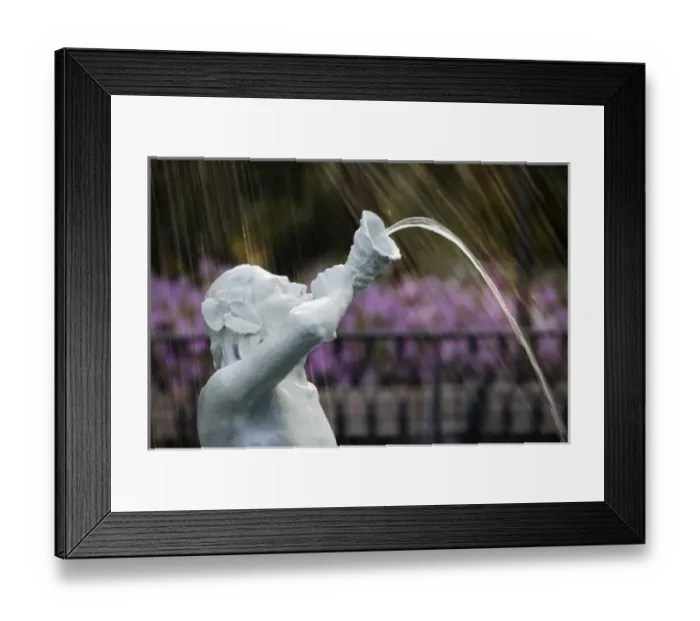 Framed Print : USA; Georgia; Savannah. Staue of a Triton at the fountain in Forsyth Park Framed Print : USA; Georgia; Savannah. Staue of a Triton at the fountain in Forsyth Park