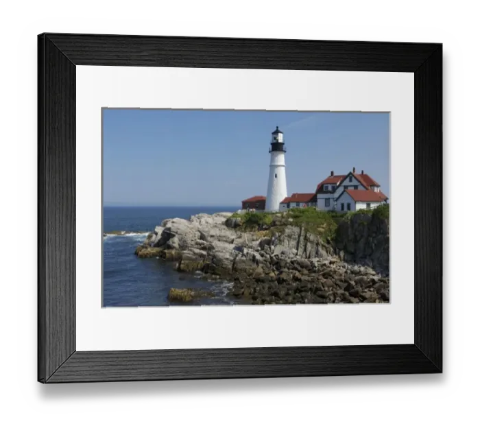 Framed Print : Portland Head Light, Cape Elizabeth, Maine, United States of America