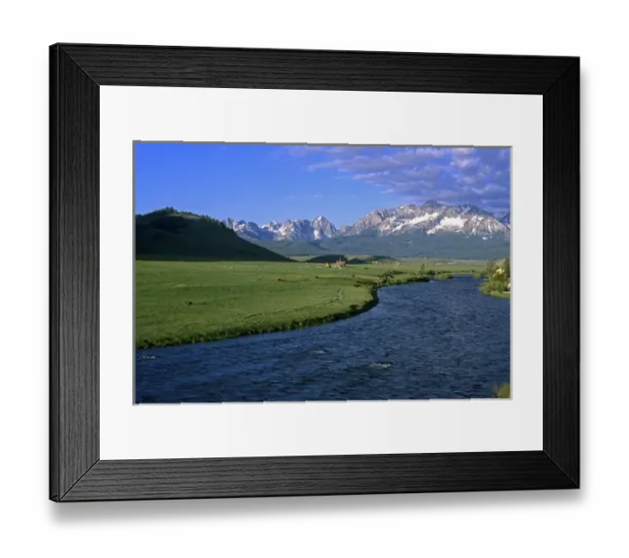 Framed Print : The Salmon River in the Stanley Basin, Idaho Framed Print : The Salmon River in the Stanley Basin, Idaho