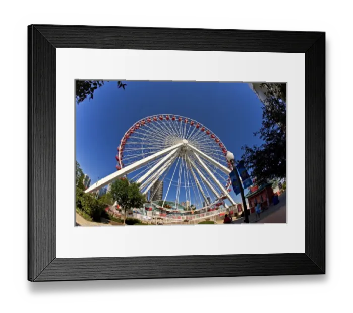 Framed Print : Viewing the Navy Pier in Chicago Framed Print : Viewing the Navy Pier in Chicago