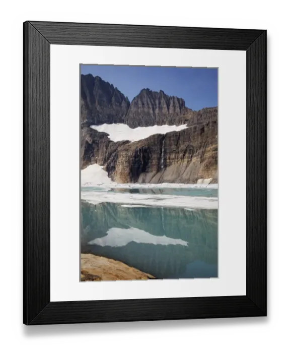 Framed Print : USA, Montana, Glacier National Park, Upper Grinnell Lake