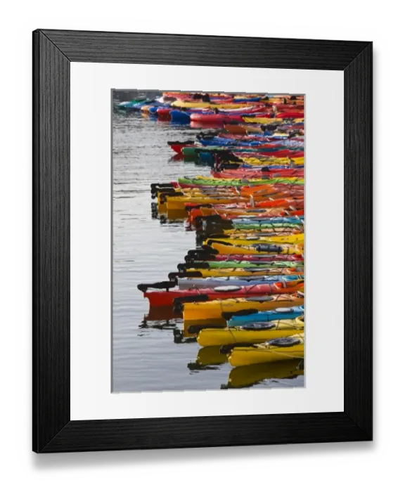 Framed Print : USA, Massachusetts, Cape Ann, Rockport. Rockport Harbor, ocean kayaks Framed Print : USA, Massachusetts, Cape Ann, Rockport. Rockport Harbor, ocean kayaks