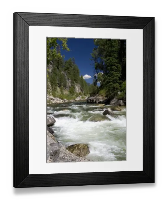 Framed Print : The East Fork of the South Fork of the Salmon River near Yellow Pine, Idaho