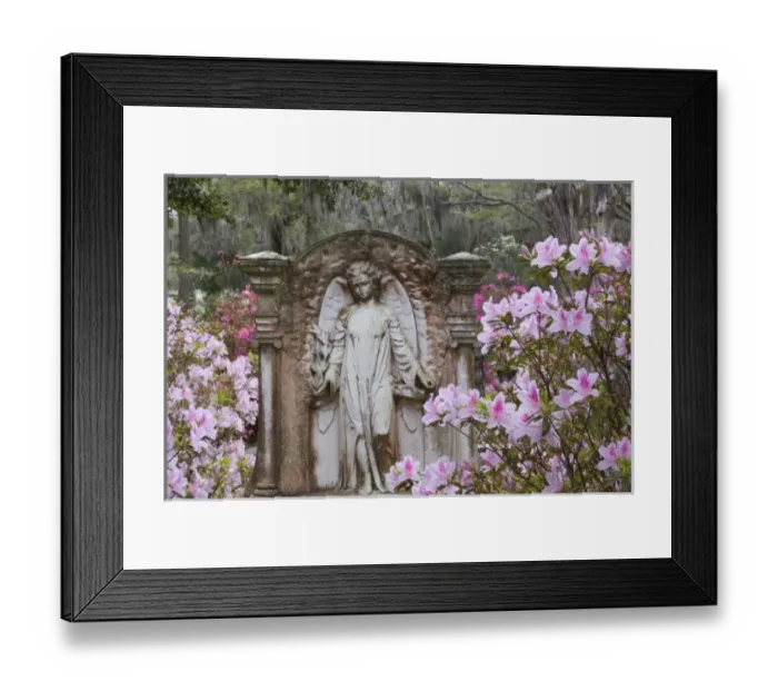 Framed Print : USA, Georgia, Savannah, Spring at Historic Bonaventure Cemetery