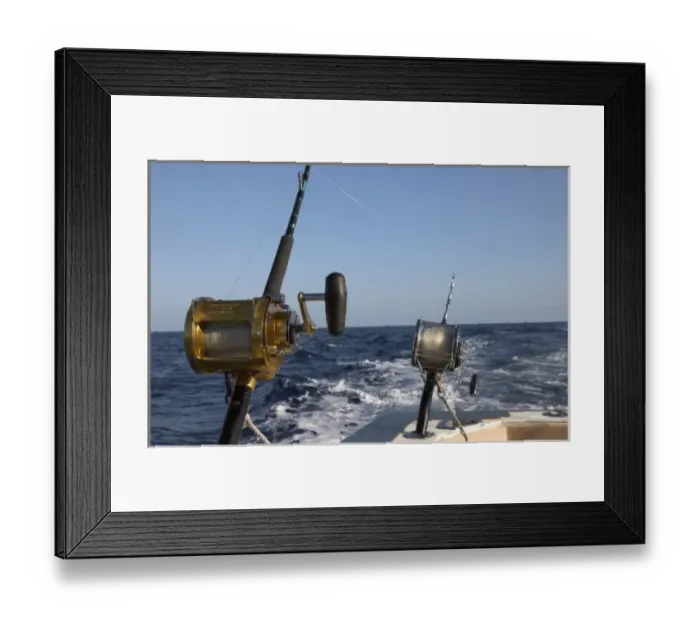 Framed Print : USA, Hawaii, Kauai, sport fishing. (RF)