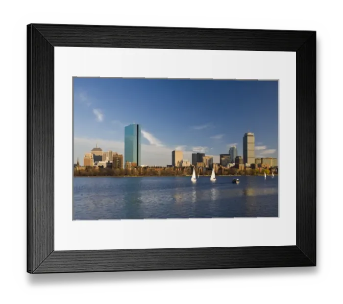 Framed Print : USA, Massachusetts, Boston. Back Bay, sunset Framed Print : USA, Massachusetts, Boston. Back Bay, sunset
