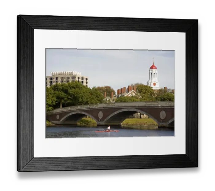 Framed Print : Rowing on the Charles River and Harvard University buildings in Cambridge, Greater Boston Framed Print : Rowing on the Charles River and Harvard University buildings in Cambridge, Greater Boston