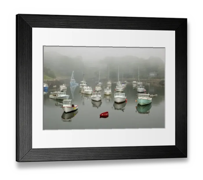 Framed Print : USA, New England, Maine, Ogunquit, boats in Perkins Cove